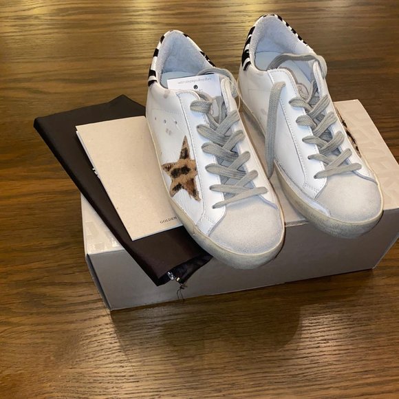 Golden Goose Superstar Distressed Leopard Print - Picture 2 of 8